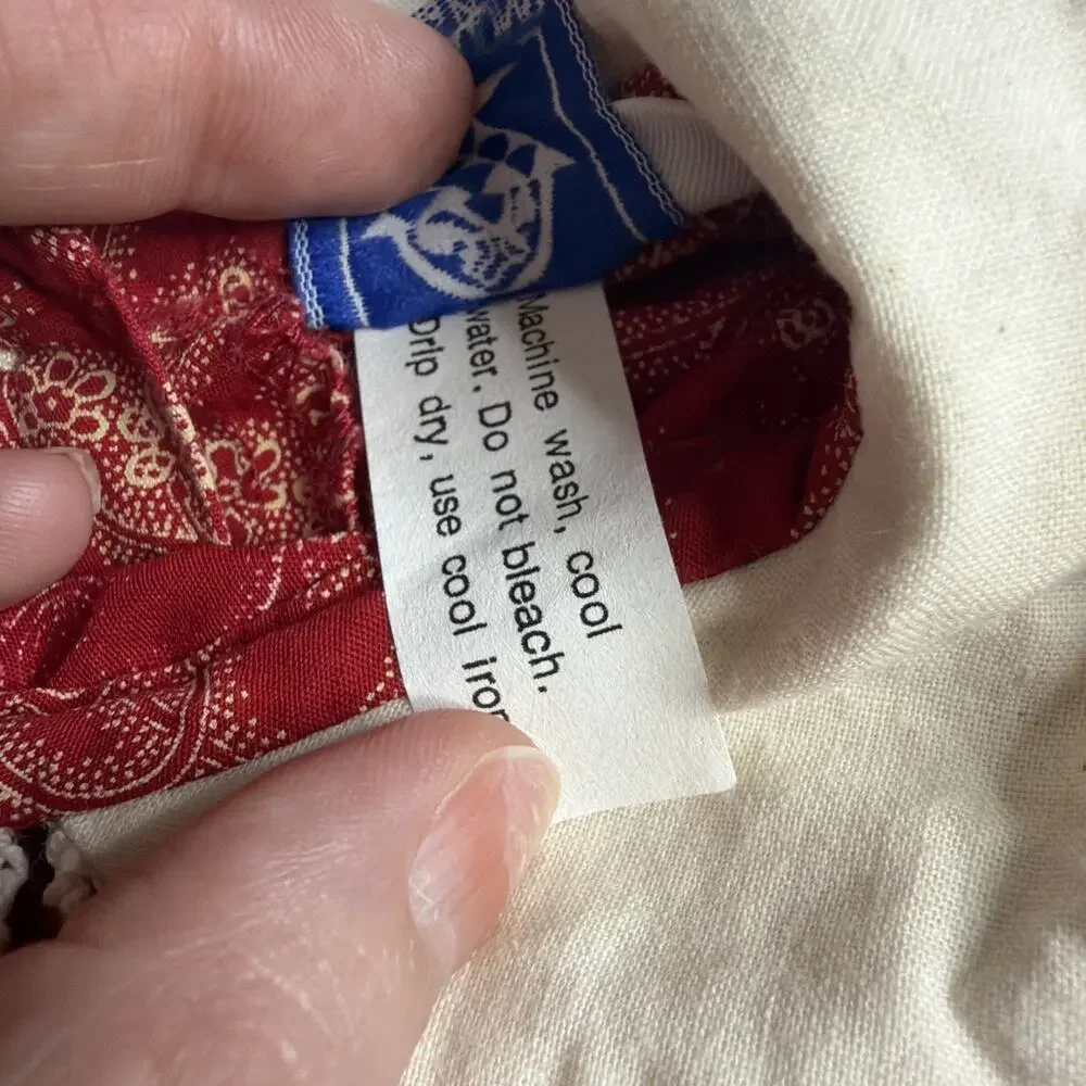 Vintage Traditions Pamela Kline Girls Dress Size 3T Red Floral Cottagecore